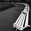 Benches in Petrin park