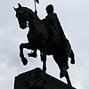 the most famous statue of st. wenceslas in prague