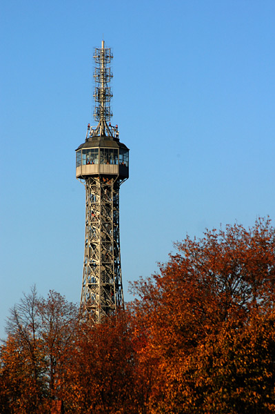 Petrin tower in autumn